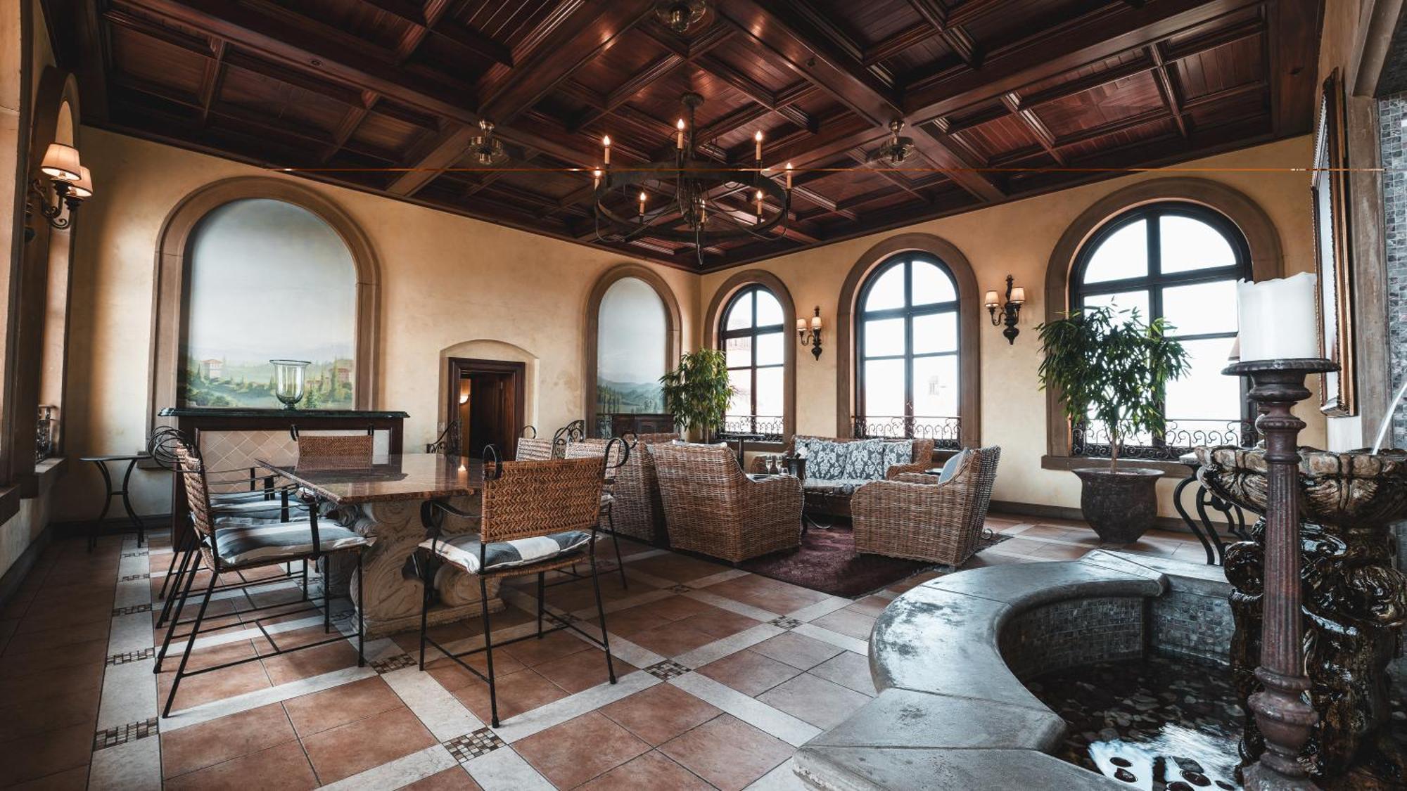 Palazzo Hotel Форуэйс Экстерьер фото The interior of the restaurant